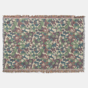 Couverture Motif de camouflage de chien