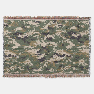 Couverture Motif de camouflage numérique vert