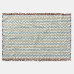 Couverture Motif de Chevron sur la texture de toile