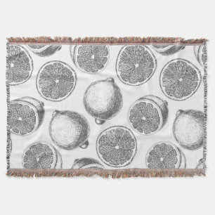 Couverture Motif de citron à main