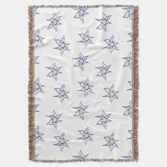 Couverture Motif de dessin de fleur de lys (devant Vertical)