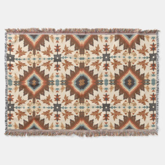 Couverture Motif de diamant géométrique du sud-ouest