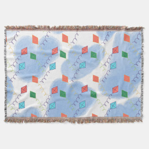 Couverture Motif de doodles d'été de cerf-volant