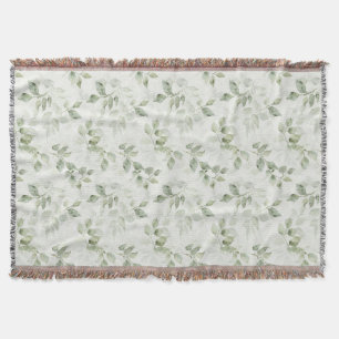 Couverture Motif de feuille verte botanique