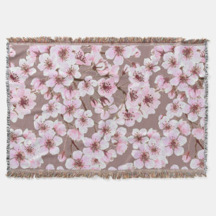 Couverture Motif de fleurs de cerisiers