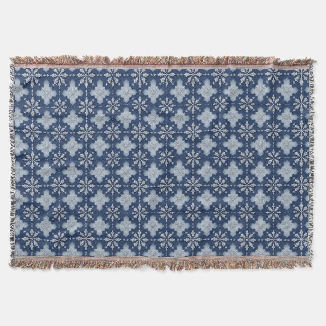 Couverture Motif de flocon de neige complexe (Devant)
