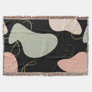 Couverture Motif de formes organiques géométriques Boho Abstr
