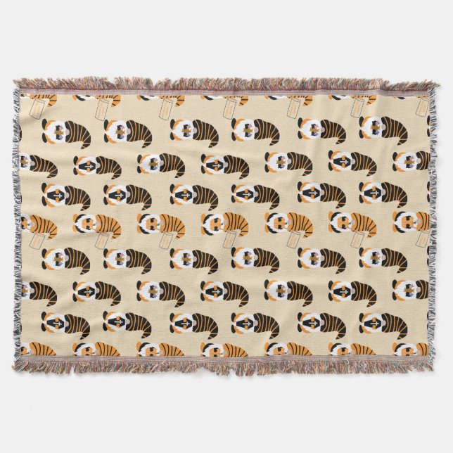 Couverture Motif De Gnomes, Halloween Gnomes Trick Ou Treat (Devant)