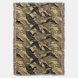 Couverture Motif de grue japonais vintage