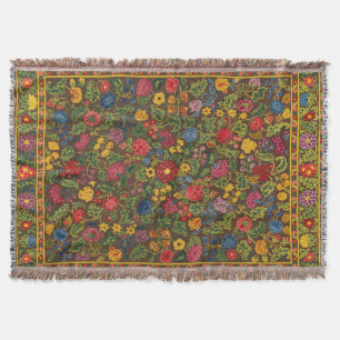 Couverture Motif de jardin botanique antique vibrant