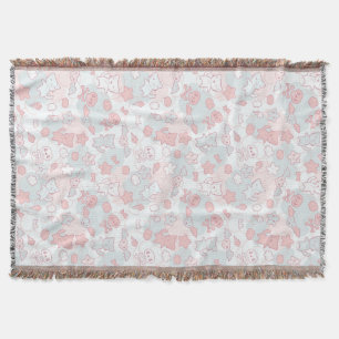 Couverture motif de kawaii avec le griffonnage