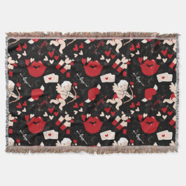 Couverture Motif de la Saint Valentin sur l'arrière - plan no
