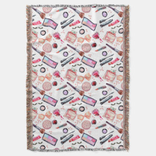Couverture Motif de maquillage d'aquarelle