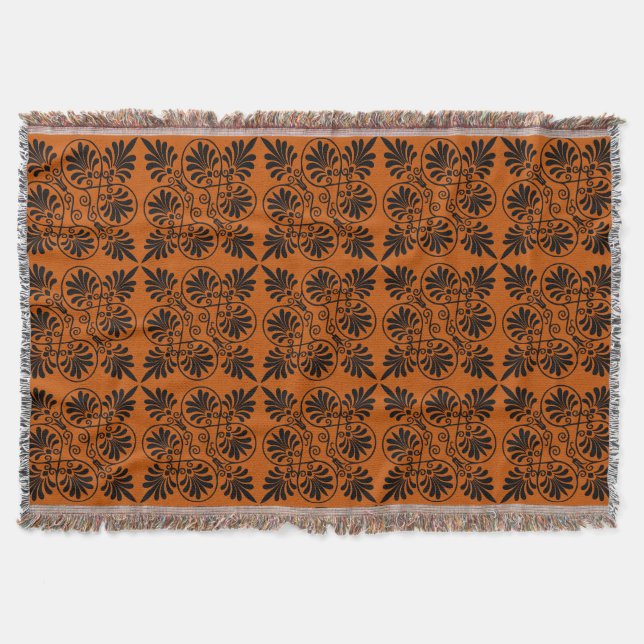 Couverture Motif de méandre grec antique en terre cuite (Devant)