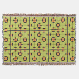 Couverture Motif de mosaïque géométrique aux couleurs vives