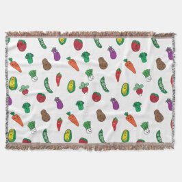 Couverture Motif de nourriture végétale mignonne
