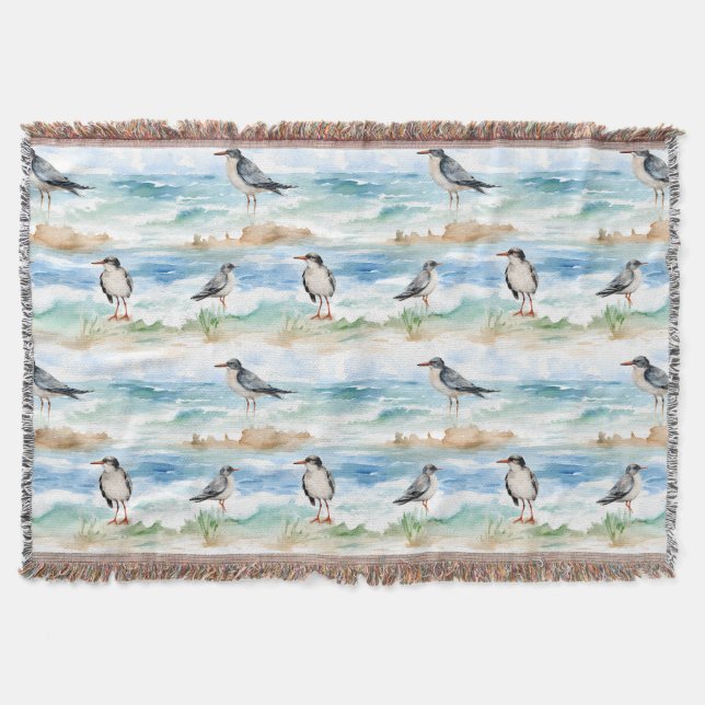 Couverture Motif de rivage du Bécasseau côtier (4) (Devant)