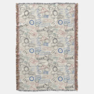 Couverture Motif de timbres-poste du monde