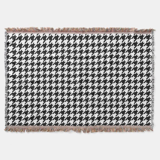 Couverture Motif de tissage classique Houndstooth (Devant)