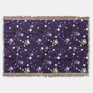 Couverture Motif d'Emo de couleur foncée avec la peinture