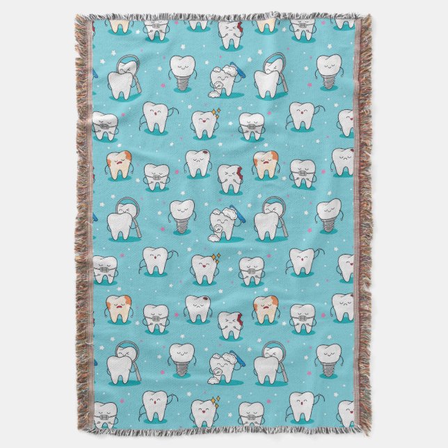 Couverture Motif dentaire mignon (devant Vertical)