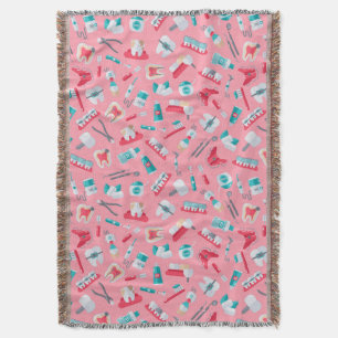 Couverture Motif dentaire rose