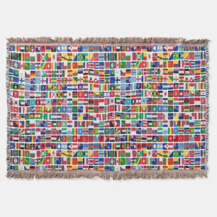 Couverture Motif des drapeaux de la nation de tous les pays d