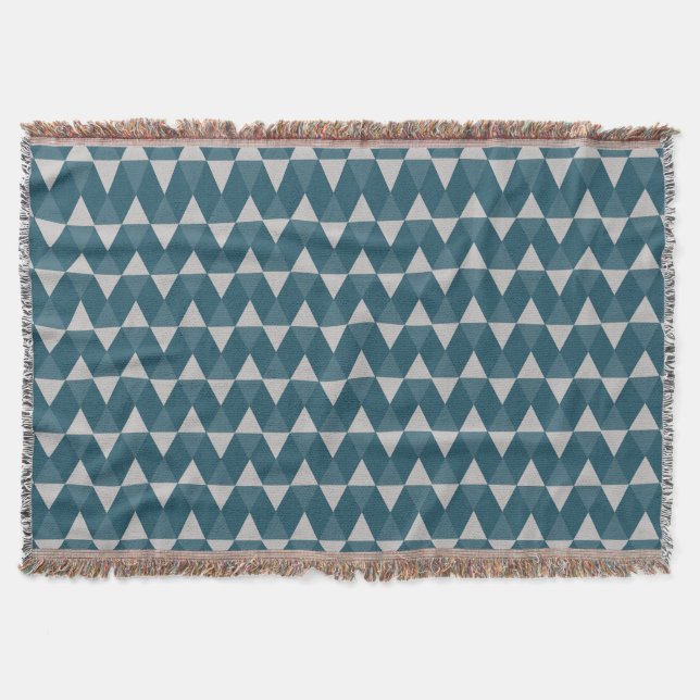 Couverture Motif diamants bleus (Devant)