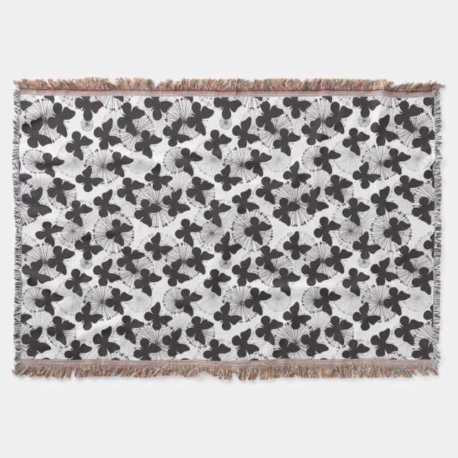 Couverture motif d'un papillon (Devant)