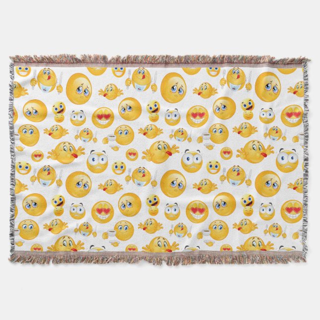 Couverture Motif Emoji (Devant)