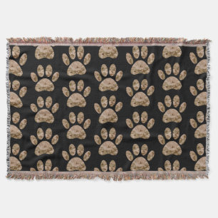 Couverture Motif Empreinte de patte Camo Dog