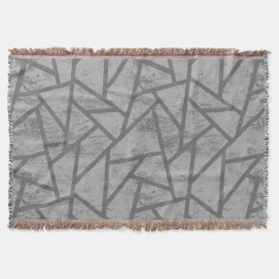 Couverture Motif en mosaïque gris