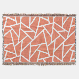 Couverture Motif en mosaïque orange mandarin