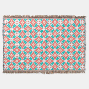 Couverture Motif ethnique multicolore