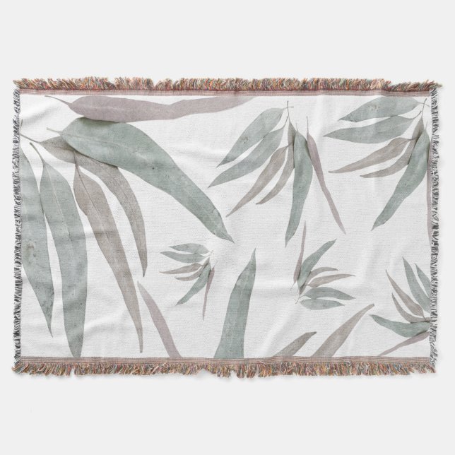 Couverture Motif Feuille de l'Eucalyptus (Devant)