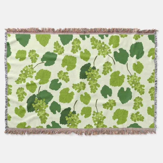 Couverture Motif Feuille de raisins et de raisins (Devant)