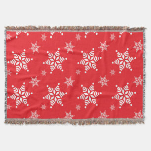 Couverture Motif Flocon de Neige, Flocons de Neige Blancs, Ne