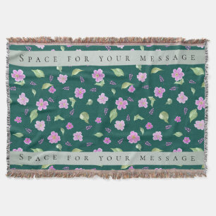 Couverture Motif floral botanique simple
