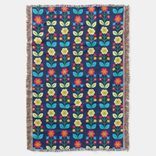 Couverture Motif floral coloré