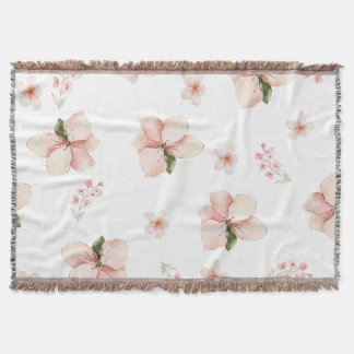 Couverture Motif floral sans couture à l'aquarelle douce