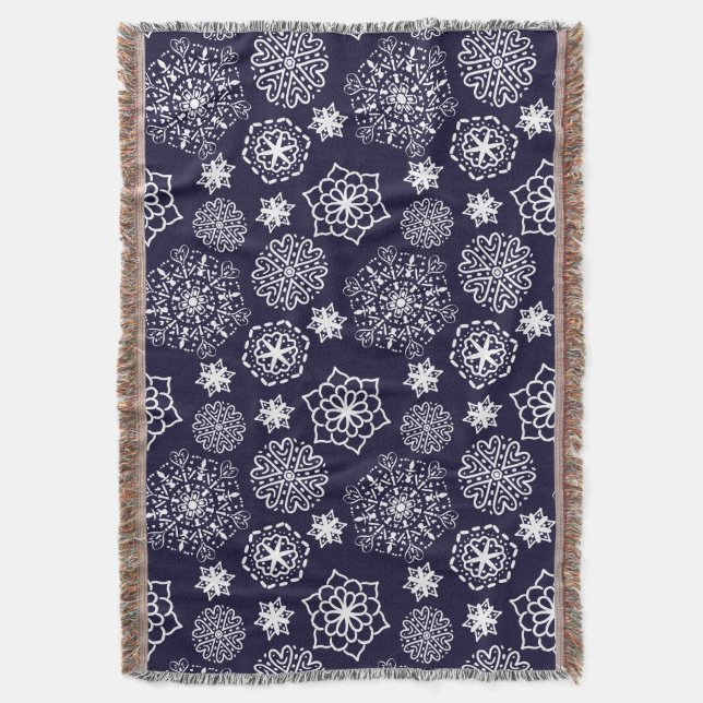 Couverture Motif folk bleu II (devant Vertical)