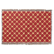 Motif Géométrique Avec Cercles Rouges
