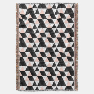 Couverture Motif géométrique de triangle tirée par la main