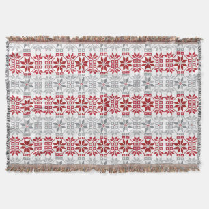Couverture Motif géométrique du soleil du matin letton VIII