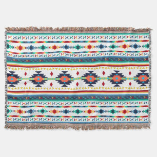 Couverture motif géométrique ethnique tribal tendance