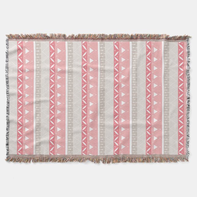 Couverture Motif géométrique rose Rose du sud-ouest (Devant)