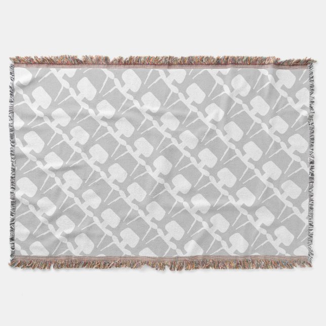 Couverture Motif gris du milieu du siècle Silhouette (Devant)
