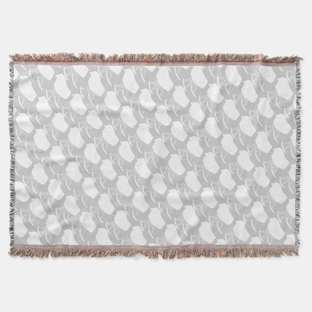 Couverture Motif gris du milieu du siècle Silhouette (Devant)