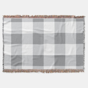 Couverture Motif gris et blanc En vichy