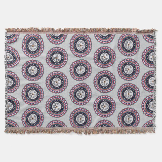 Couverture Motif Mandala géométrique Ornat (Devant)